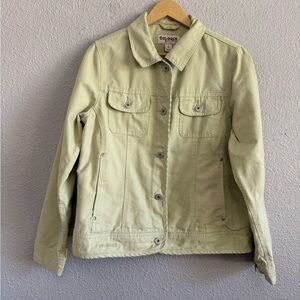 Dri-Duck For Her Denim Light Green Denim‎ Jacket Size Medium